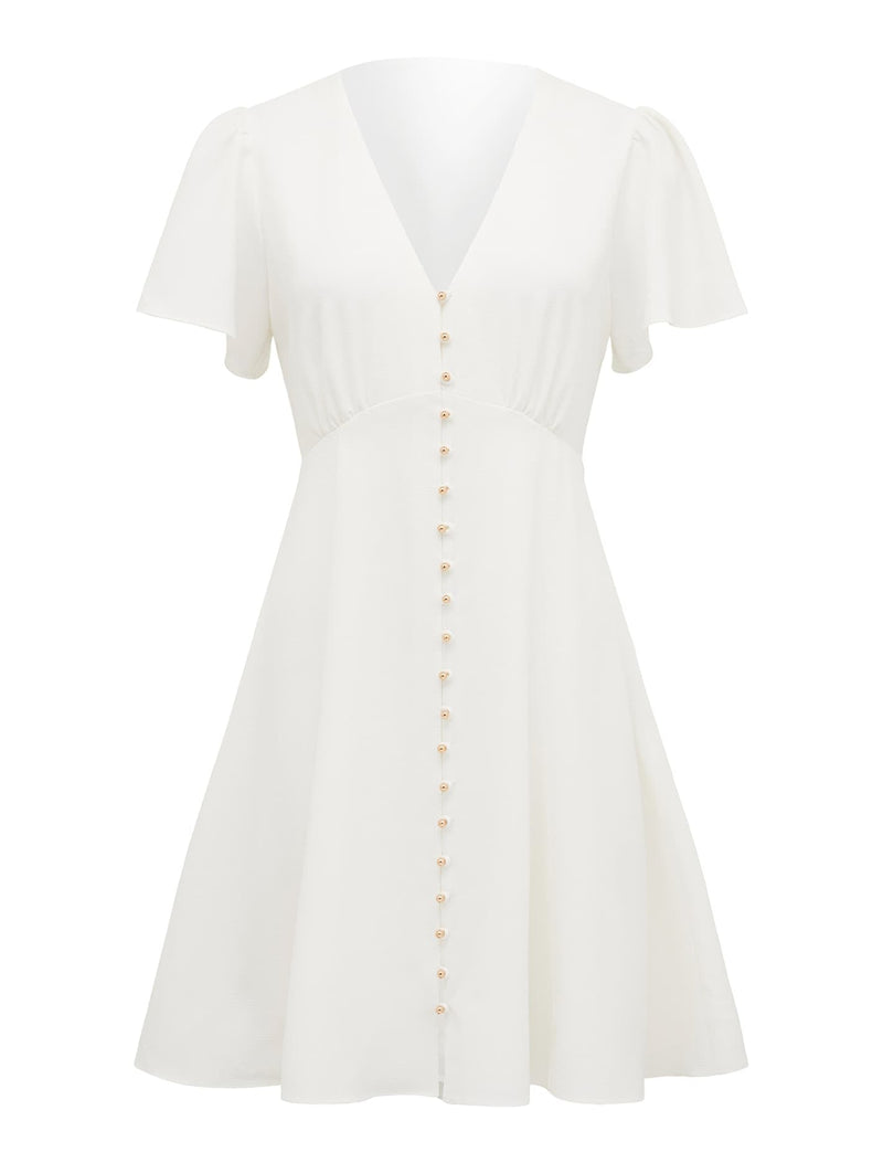 Elodie Flutter Sleeve Dress Forever New