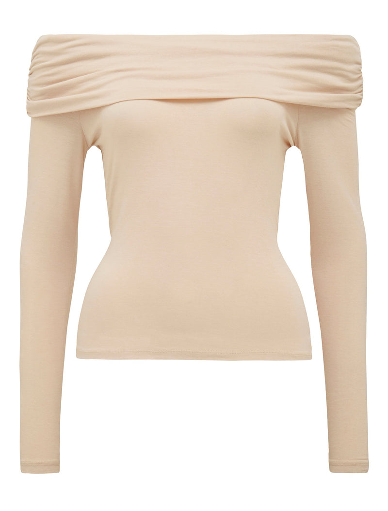 Paloma Ruched Band Bardot Top Forever New