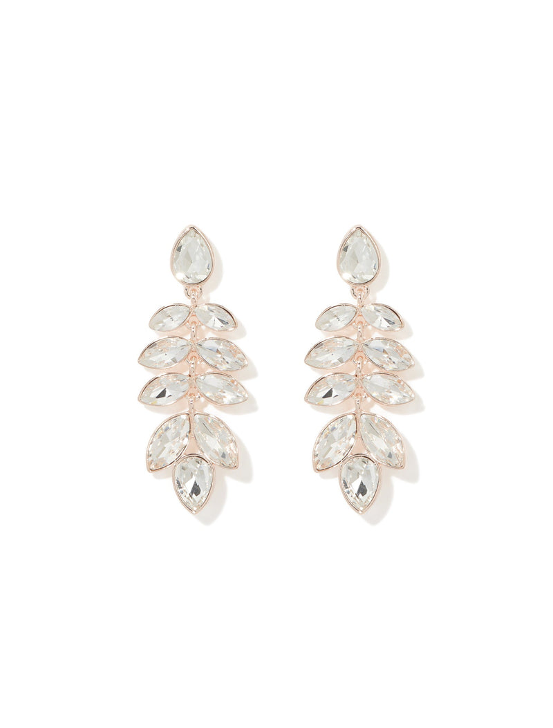 Peyton Petal Glass Drop Earrings Forever New