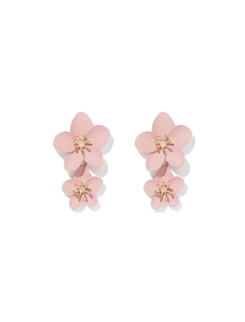 Carly Flower Drop Earrings Forever New