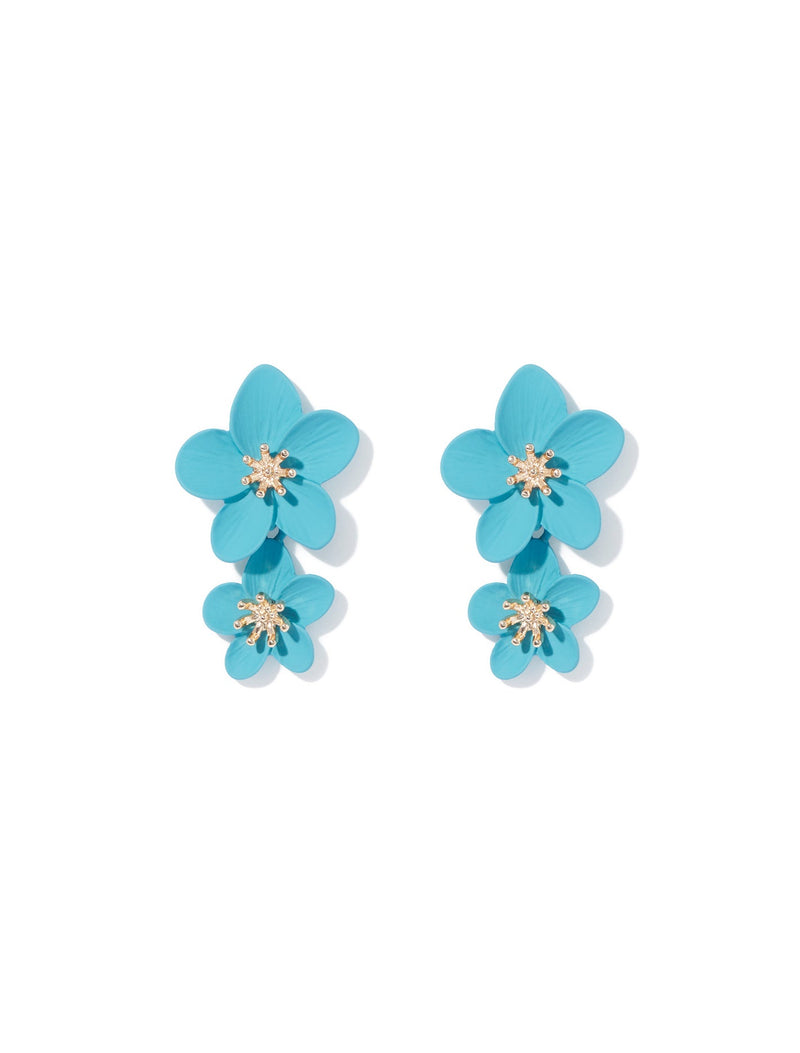 Carly Flower Drop Earrings Forever New