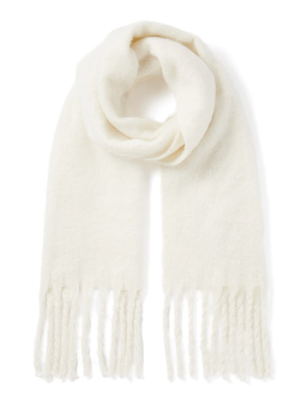 Emilie Boucle Scarf 0 Ivory Forever New