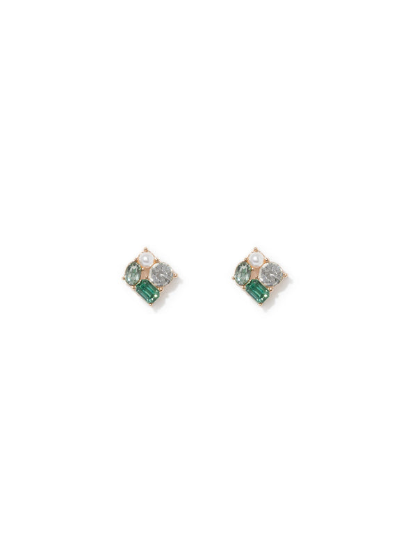 Morgan Small Cluster Stone Stud Earrings Forever New