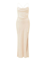 Remy Tie Back Satin Maxi Dress