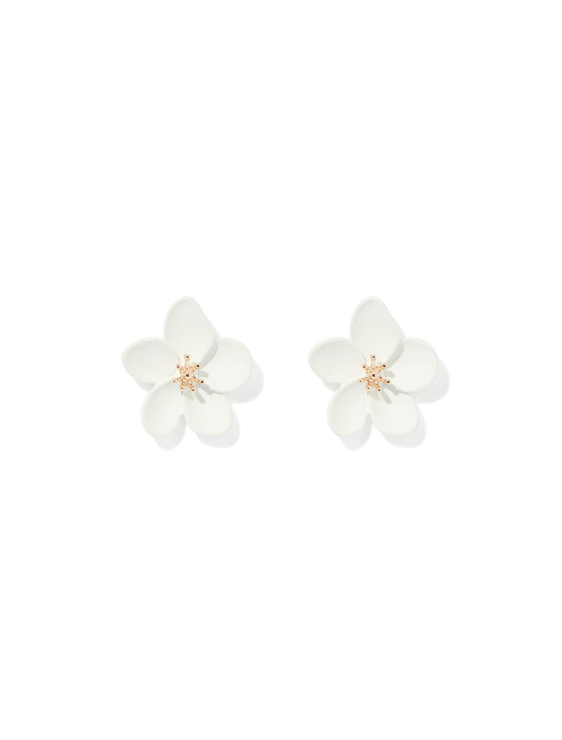 Ocean Camy Flower Stud Earrings Forever New