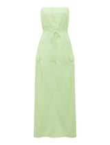 Mabel Strapless Cargo Midi Dress