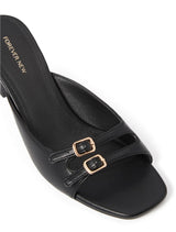 Helena Buckle Mule Heel Forever New