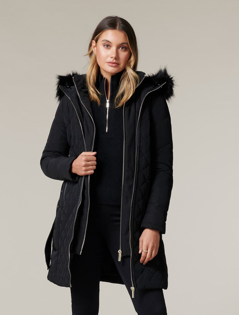 Sally Quilted Puffa - Forever New