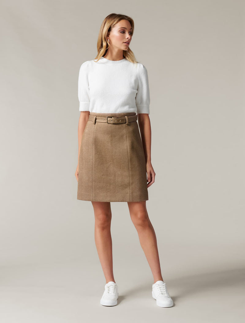 Ruth Belted Mini Skirt - Forever New