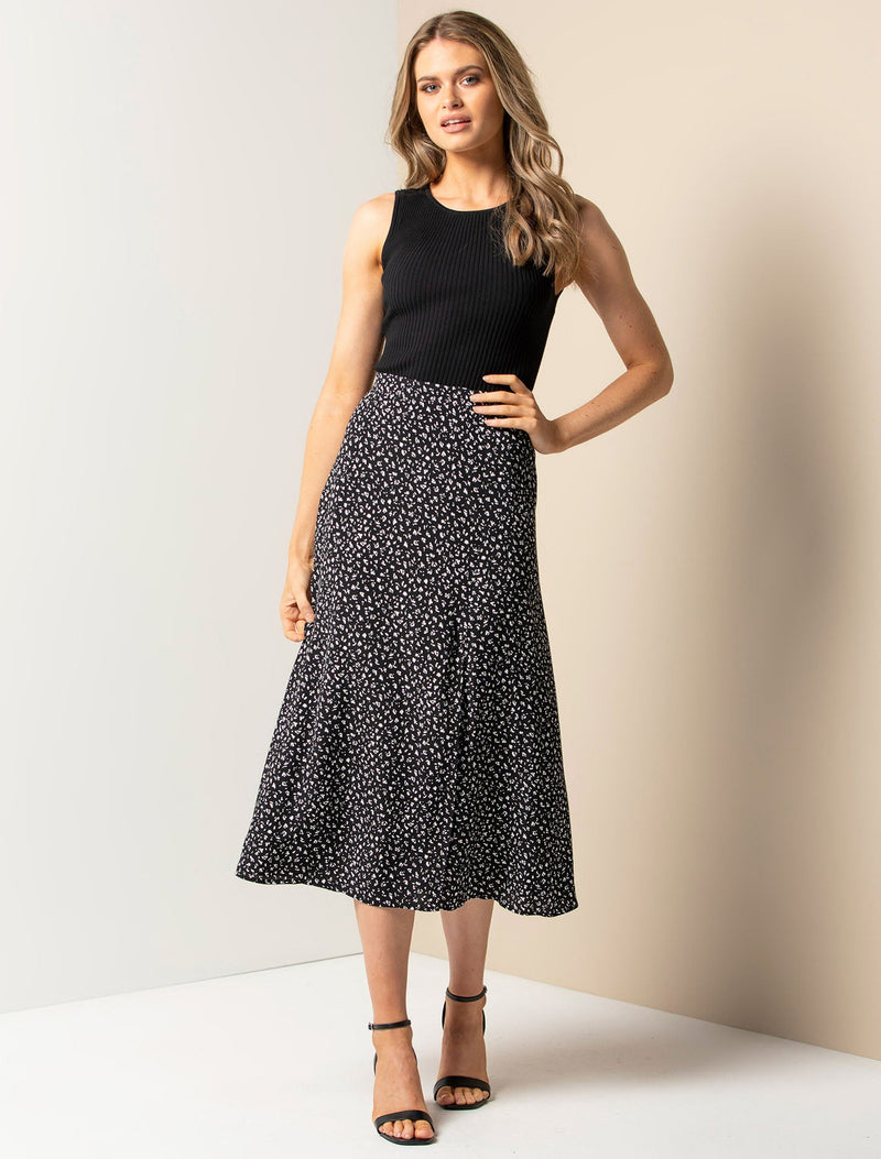 Ellie Split Midi Skirt - Forever New