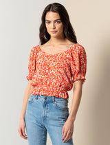 Giselle Puff Sleeve Crop Co-Ord - Forever New