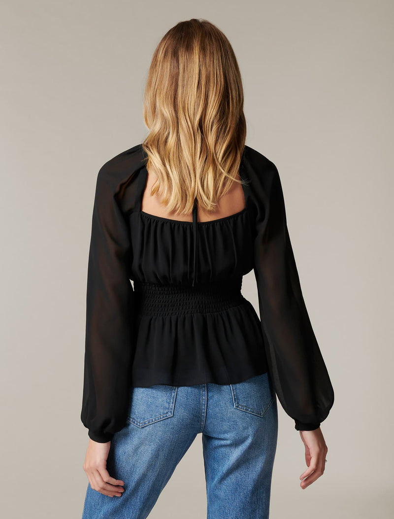Macy Shirred Waist Blouse - Forever New