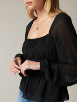 Macy Shirred Waist Blouse - Forever New