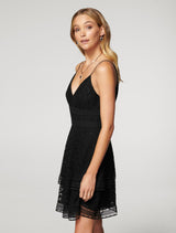 Isabel Tiered Lace Mini Dress - Forever New