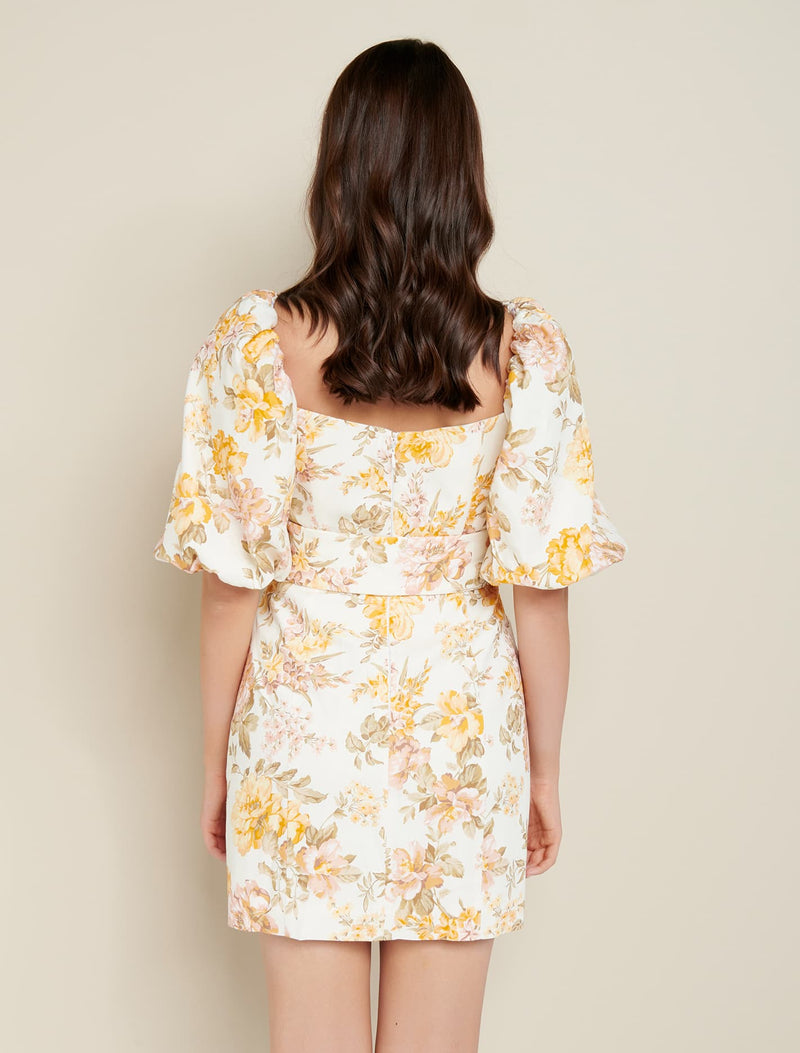 Ashley Puff Sleeve Mini Dress - Forever New