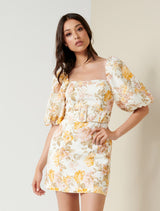 Ashley Puff Sleeve Mini Dress - Forever New