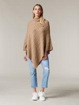 Ruby Cable Knit Poncho - Forever New