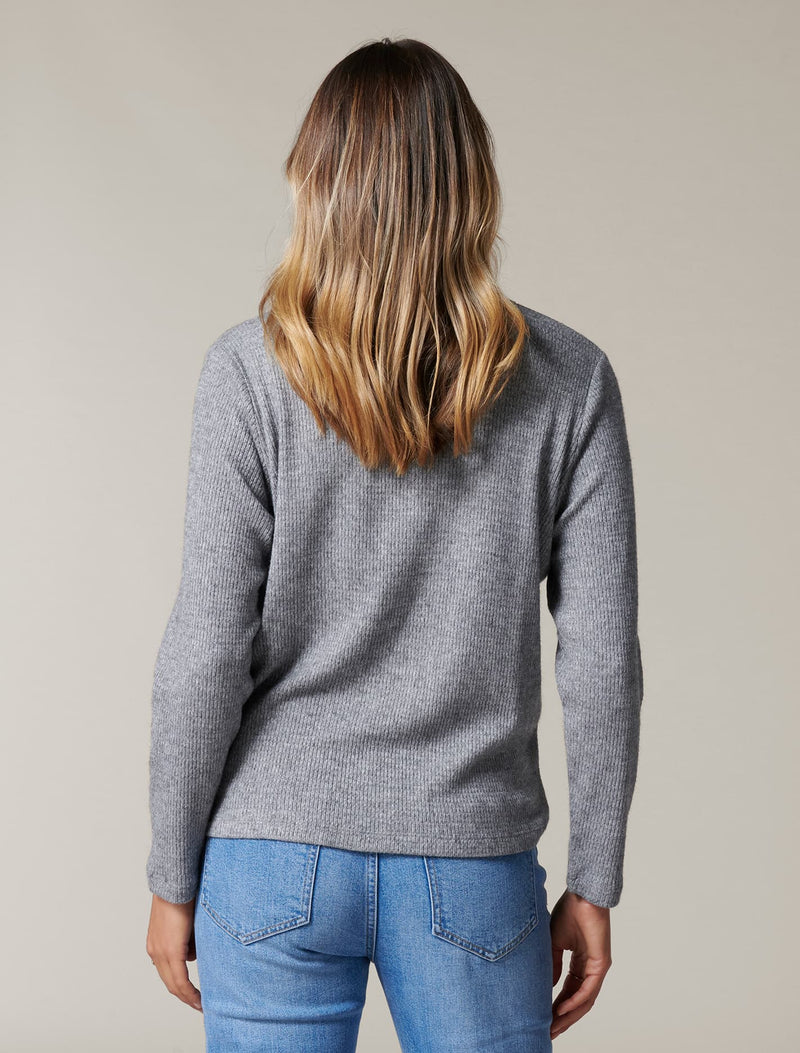 Sasha Relaxed Henley Jumper - Forever New