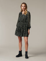 Hunter Tiered Skater Dress - Forever New