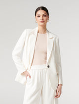 Petra Bamboo Jacket - Porcelain - Forever New
