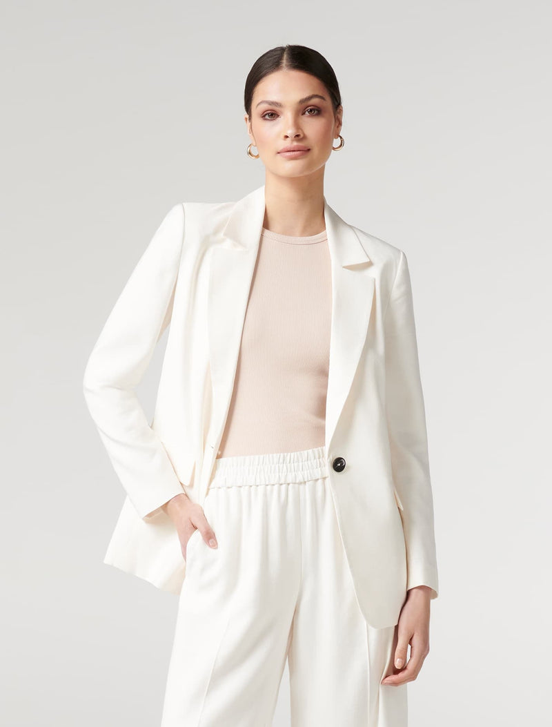 Petra Bamboo Jacket - Porcelain - Forever New