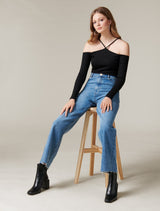 Calesta Cold Shoulder Halter Top - Forever New