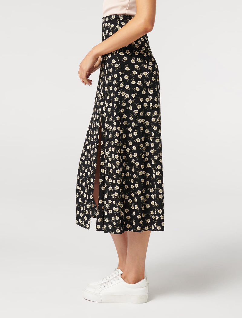 Estelle Column Split Midi Skirt - Forever New