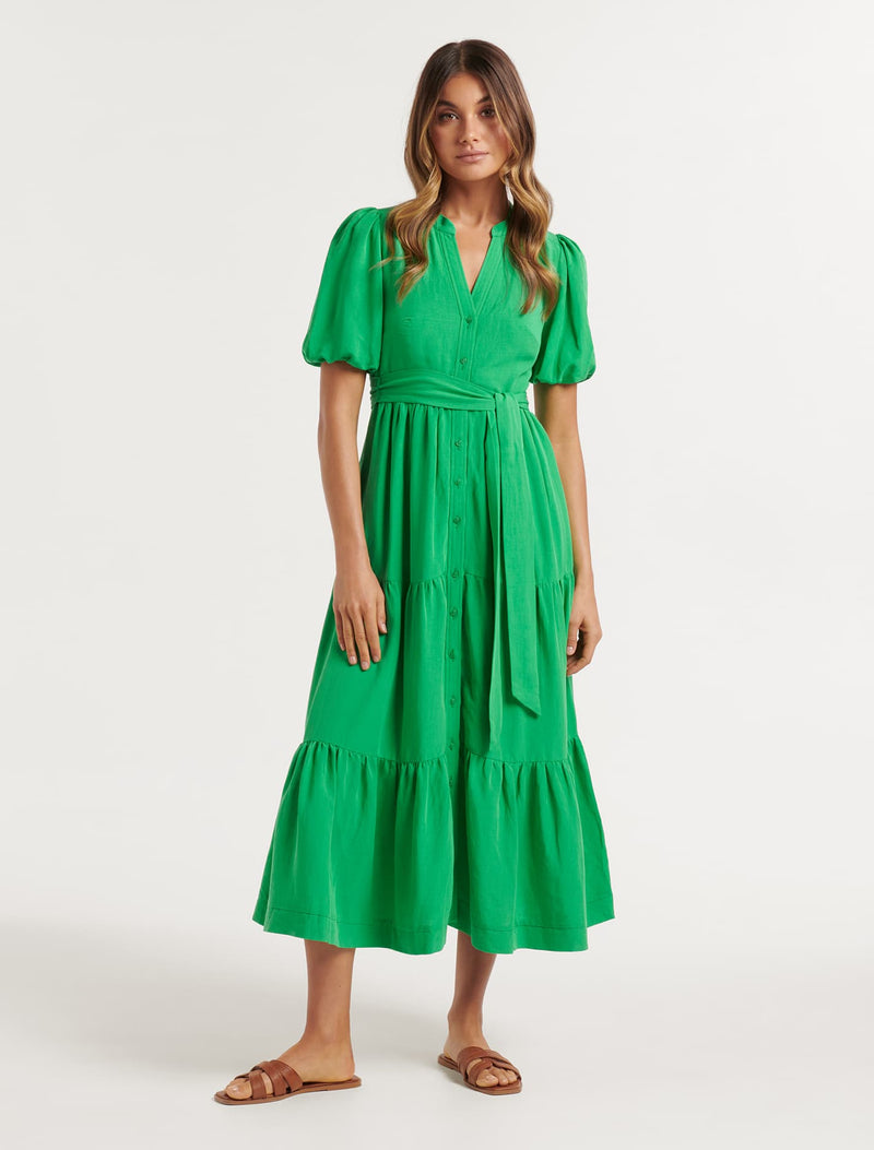 Lennie Tiered Midi Dress - Forever New