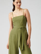 Avery Tie Waist Jumpsuit - Forever New