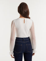 Margot Dobby Sleeve Top Forever New