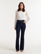 Margot Dobby Sleeve Top Forever New