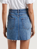 Courtney Vintage Denim Mini Skirt - Forever New