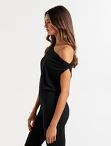 Eva Tipped Shoulder Blouse - Forever New
