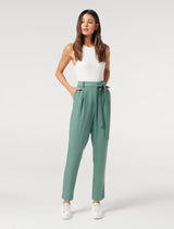Sadie Tie Waist Slim Pants - Forever New