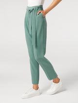 Sadie Tie Waist Slim Pants - Forever New