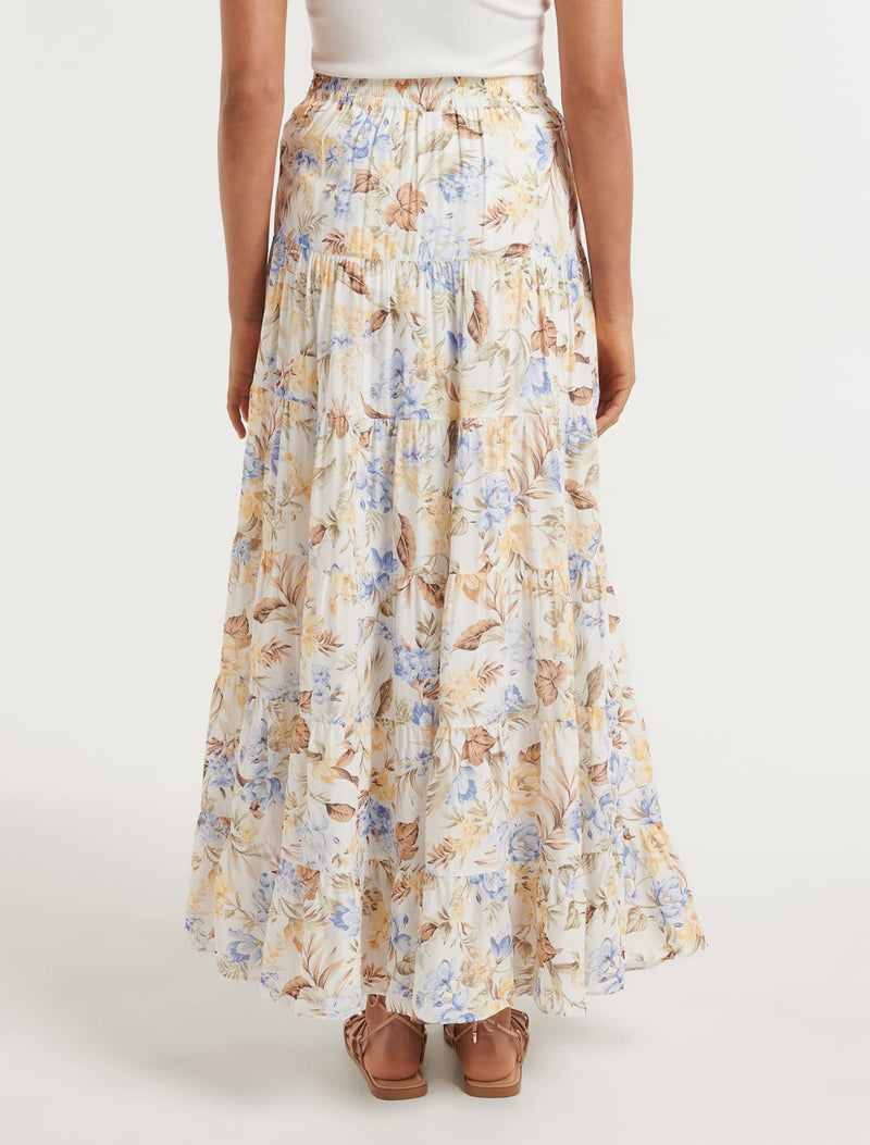 Antonia Multi Tiered Midi Skirt - Forever New