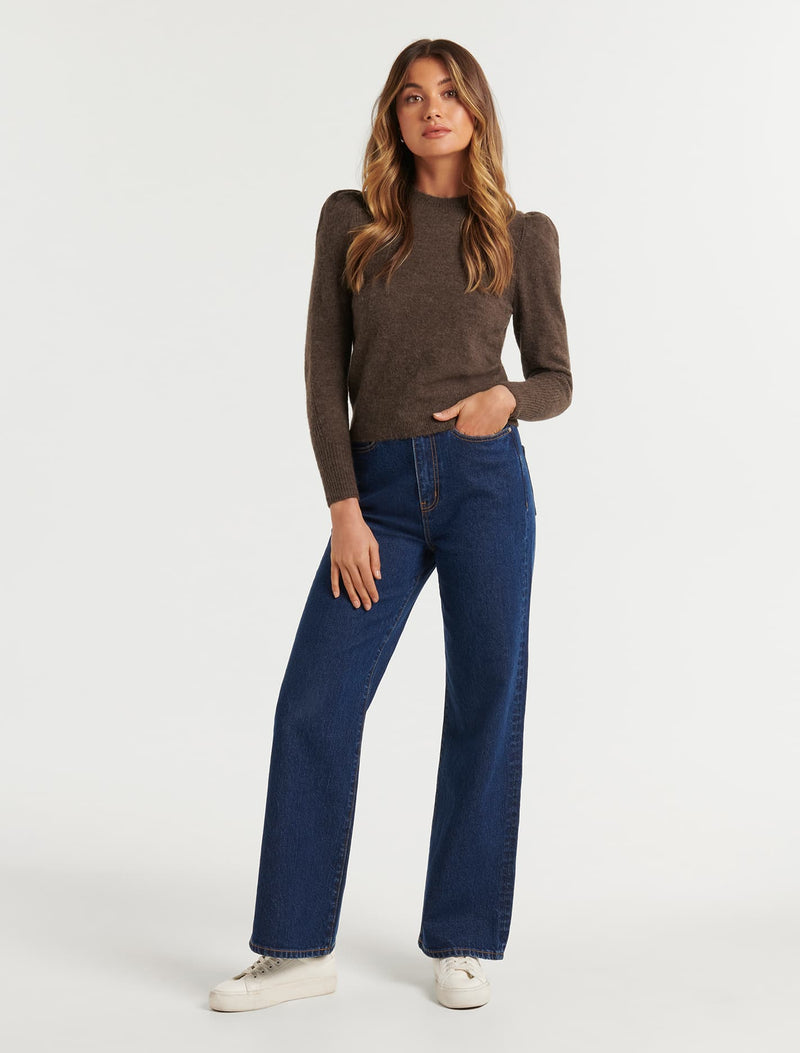 Ava Petite Brushed Knit Jumper - Forever New
