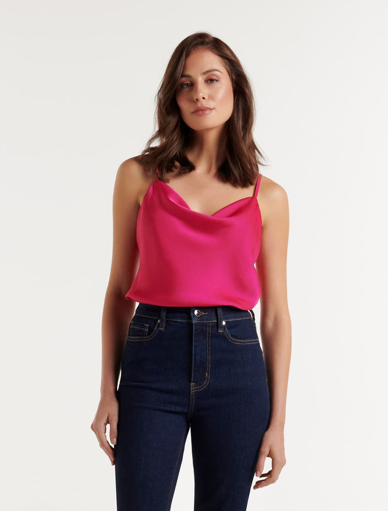 Rosalie Cowl Cami Top - Forever New