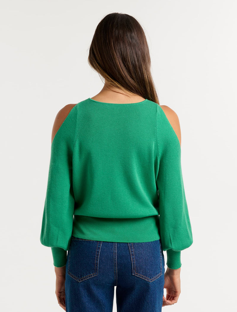 Britton Cold Shoulder Knit Jumper - Forever New