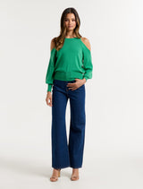 Britton Cold Shoulder Knit Jumper - Forever New