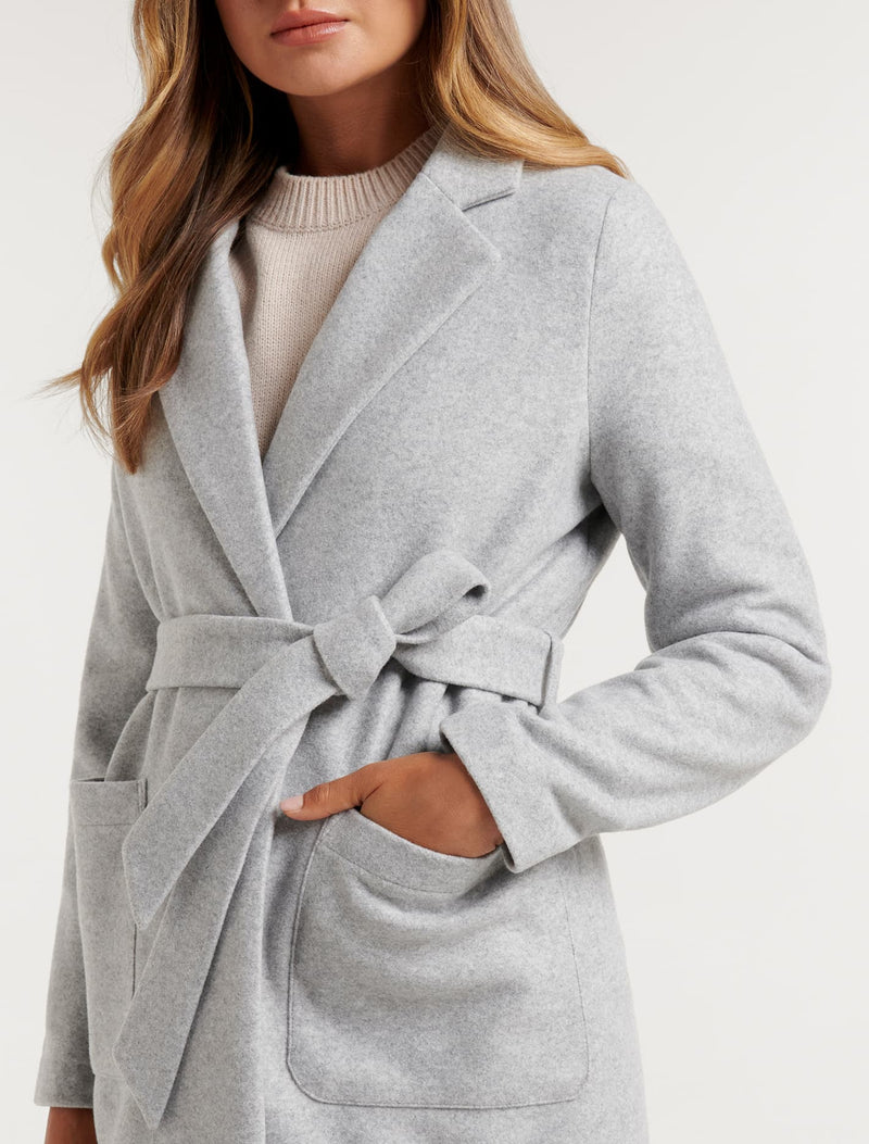 Sarah Wrap Coat - Forever New