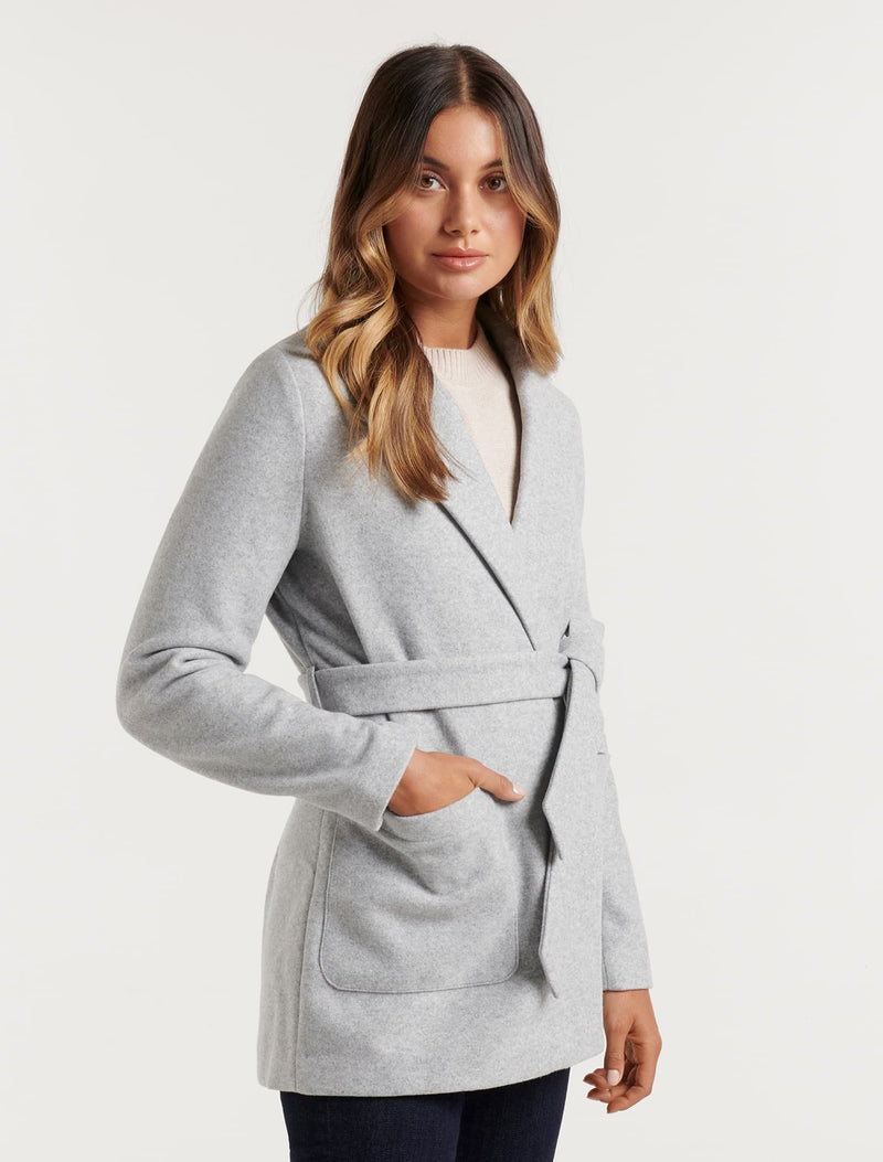 Sarah Wrap Coat - Forever New