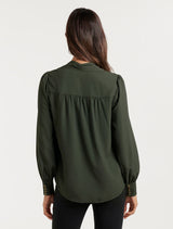 Ree Neck Tie Up Blouse - Forever New