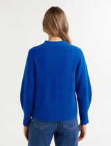 Issy Brushed Sleeve Detail Knit Jumper Forever New