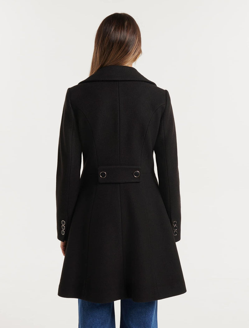 Esther Fit And Flare Coat - Forever New