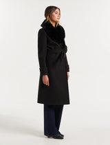 Nora Faux Fur Collar Coat - Forever New