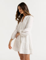 Maggie Pintuck Mini Dress - Forever New