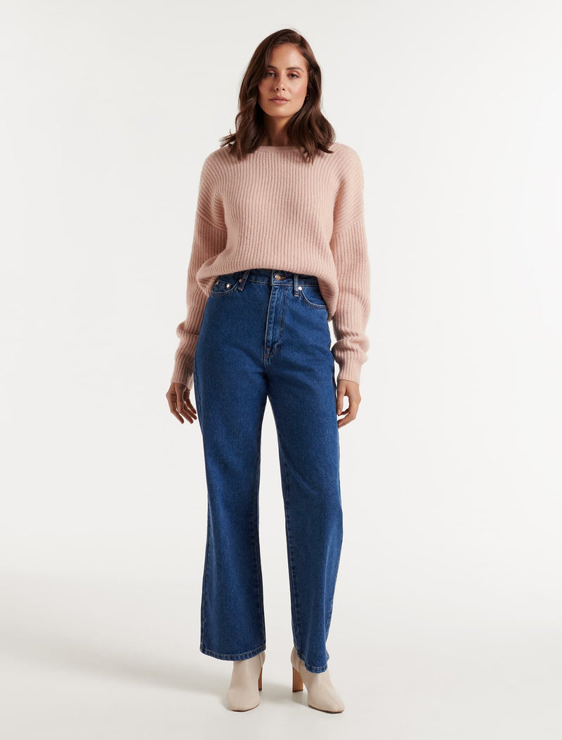 Veronica Twist Back Knit Jumper - Forever New