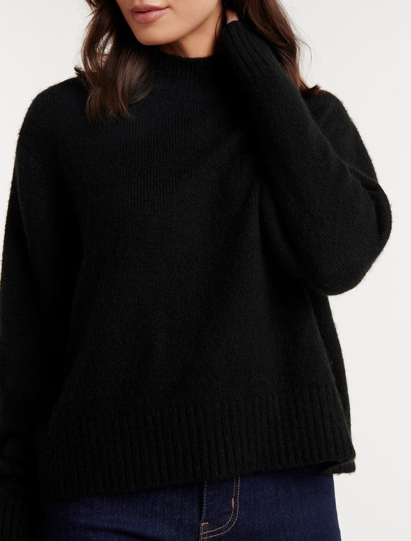 Elena Petite Stand Neck Essential Knit Jumper Forever New