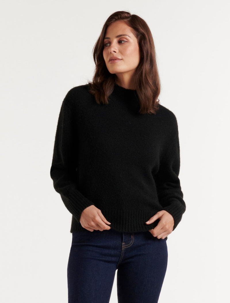 Elena Petite Stand Neck Essential Knit Jumper Forever New